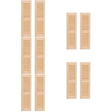 10 Pcs Miniature Shutters DIY Tiny Shutters Models Doll Furniture Decors