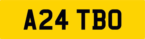 Turbo old number plate - '83, a24
