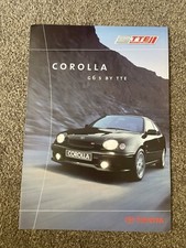 Toyota Corolla E11 G6S By TTE 1.6 1999 Euro Spec 6 Side Brochure Rare Not G6R