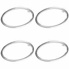 4x Ring Surrounding CHROME Vent Air Nozzle Blower Cover for Ford Focus II MK2