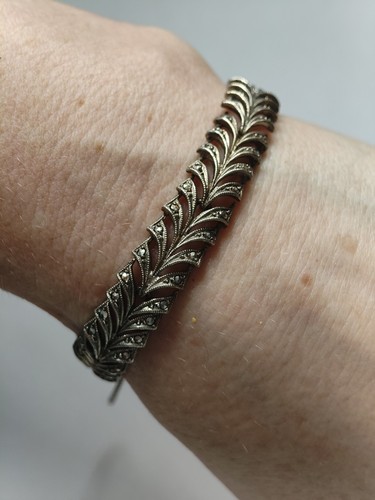 Antique silver marcasite
