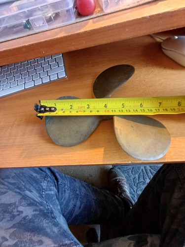 Vintage brass inch boat - brass,