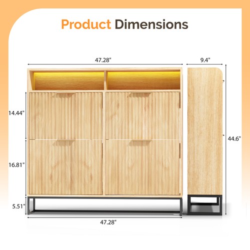 Bonnlo shoe cabinet - shoe, with