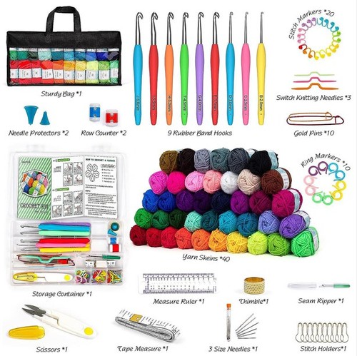 113pcs complete crochet - 113pcs, kit