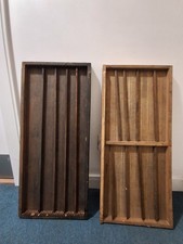 2 x Printers wooden type trays