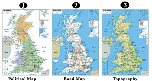 Map posters england - map, &