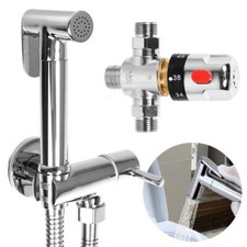 Thermostatic Mixer Bidets Toilet Valve Hand Held Douche Kit Muslim Spray Shower