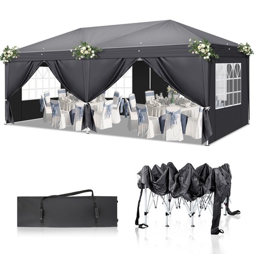 6x3m pop gazebo - 6x3m, up