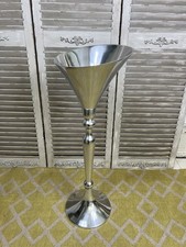 Floor Standing Large Ice Champagne Wine Cooler Bucket Retro Silver
