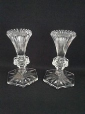 Vintage Pair Waterford Crystal Chatham  Candlesticks  5" Tall