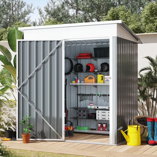 Metal garden shed with - metal,