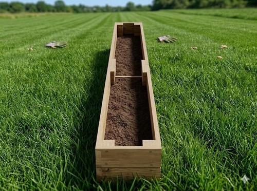 Set rustic wooden garden - rustic,