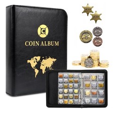 BLACK COIN ALBUM FOR 420 COINS