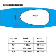 1 X Premium-Waterproof Kayak Canoe Boat Spraydeck Spray Deck Skirt Cockpit-Cover