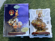 Disney Fairies Glass Snow Globe Tinkerbell & 4 Friends