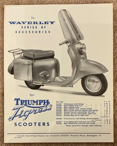 Triumph tigress scooter - triumph,