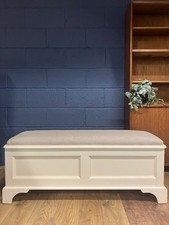 BNIB Laura Ashley Clifton Ottoman Storage Blanket Box, Ivory