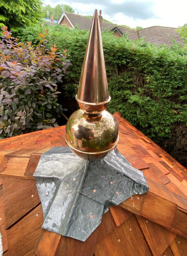 Copper roof finial various - roof, in