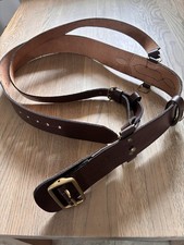 Sam Browne Belt Brown Leather