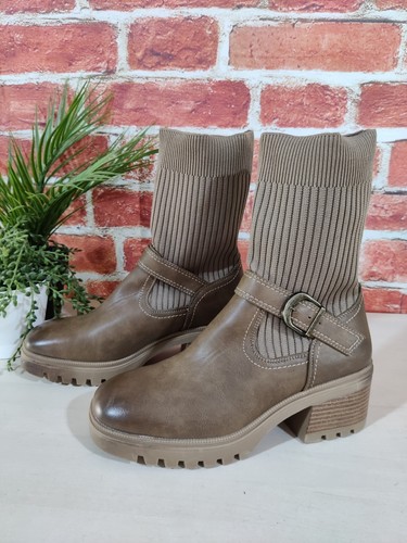 Heavenly feet taupe boots 6 - taupe, uk