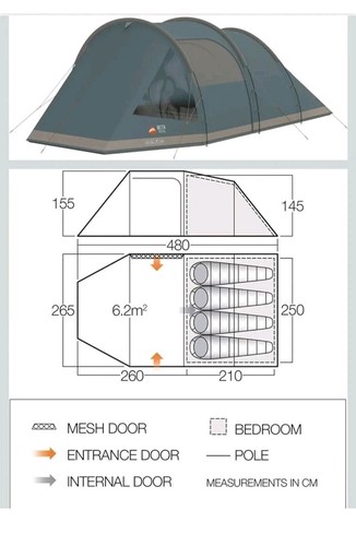 Vango beta 450xl - vango, tent