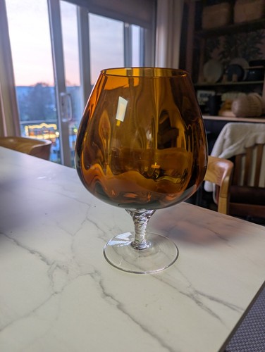 Vintage 1960s glass brandy - vintage,