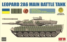 Rye Field Model 5103 1:35 Leopard 2A6 Main Battle Tank Ukraine Kit BOX DAMAGE