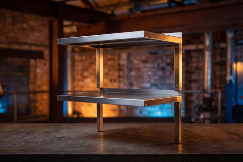Two stainless shelves - two,