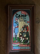 Framed Camp Coffee Enamel Sign,  Possible reproduction from Beamish Museum, UK.