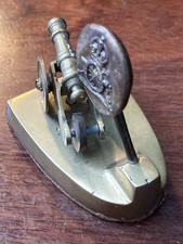 WW1 Trench Art Brass Royal Artillery Field Canon Display Piece with RA Insignia