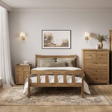 Havana Kingsize Bed Solid Wood