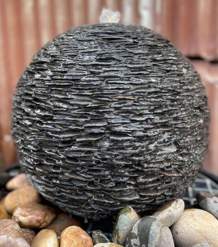 Complete slate sphere - slate, water