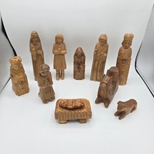 Hand Carved Wooden Nativity