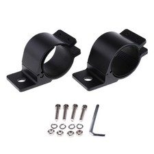 2x 40-81mm Tube Bull Roll Bar Antenna Spot Light Mount Bracket black/sliver NEW