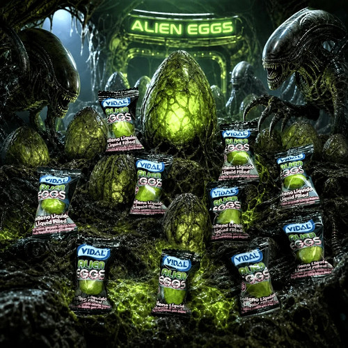 Vidal alien eggs - liquid, filled