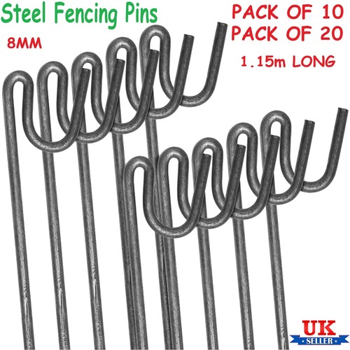 Pack metal fence pins - of,