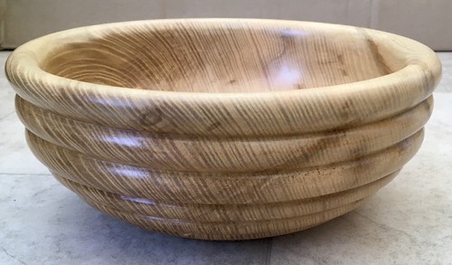 Lathe turned ash wooden fruit - ash,