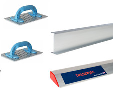 Render Scraping Tools- 1.8mtr Feather Edge, I Bar , 2x Nail Floats 