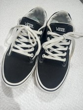Ladies Vans. Black Size UK 3.5. Used Very Good Condition In Great Condition
