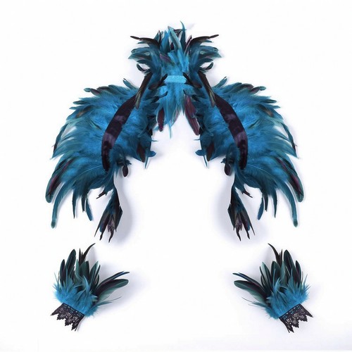 Feather costume shawl - feather,