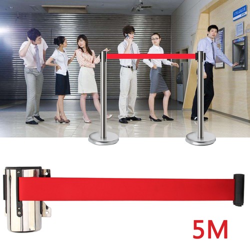 Queue barrier retractable - , 5m