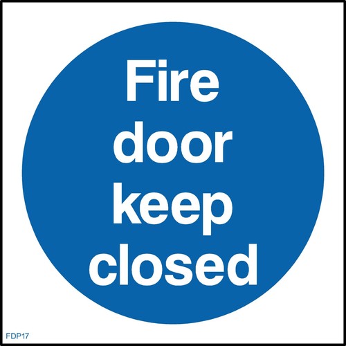 Fire door keep closed sign - closed,