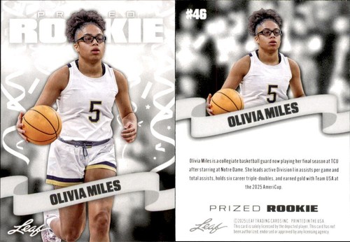 2025 leaf prized rookie olivia - prized,