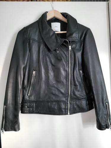Mango leather biker jacket - mango,