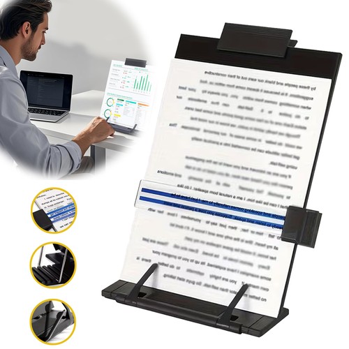 Document holder for desk paper - holder,