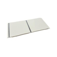 Gloss White Chrome Strip Bathroom Cladding Ceiling Panels PVC Shower Wet Wall