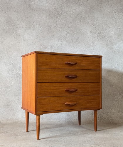 Mid century teak small chest - mid,