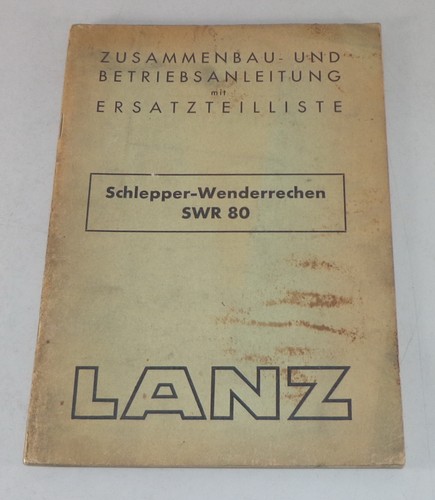 Lanz tractor operators manual - tractor,