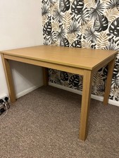 beige dining table, height 43cm width 80cm length 73cm 