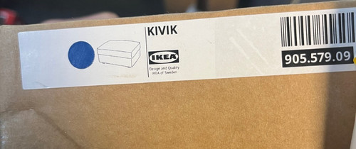 Ikea kivik footstool - ikea, with